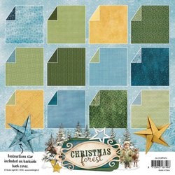Studio Light -paperipakkaus Christmas Forest, Origami Background, 8