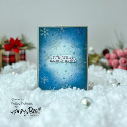 Honey Bee Stamps sapluunat Snowflakes Background, 6