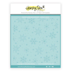 Honey Bee Stamps sapluunat Snowflakes Background, 6