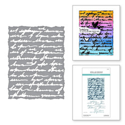 Spellbinders stanssi Beautifully Imperfect, Deckled Edge Script