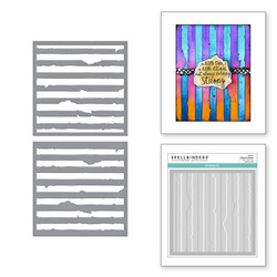 Spellbinders sapluunat Beautifully Imperfect, Tattered Stripes
