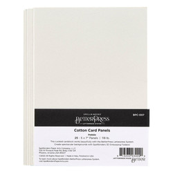 Spellbinders BetterPress Cotton -arkit, sävy, Pebble, 25 kpl,  5