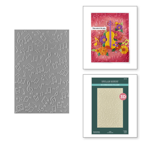 Spellbinders kohokuviointikansio Musical Notes