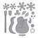 Spellbinders stanssi Mini Guitar