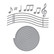 Spellbinders stanssi Musical Notes & Stave Pop-Up