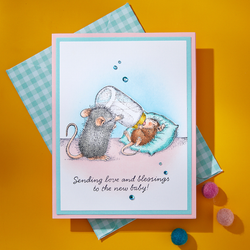 Spellbinders House-Mouse leimasin Healing Thoughts