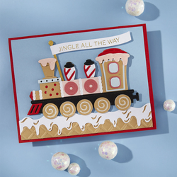 Spellbinders Candy Christmas stanssi Gingerbread Train