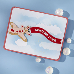 Spellbinders Candy Christmas stanssi Gingerbread Plane & Banners