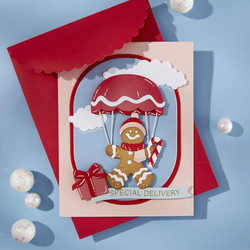 Spellbinders Candy Christmas stanssi Gingerbread Delivery