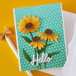 Spellbinders Simon Hurley stanssi Cascading Coneflowers, Wild Coneflowers