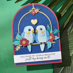 Spellbinders stanssi Cheerful Chirps, Pretty Birds