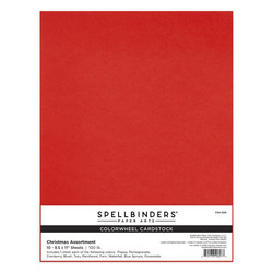 Spellbinders Colorwheel Cardstock -kartonkipakkaus, Christmas, 10 kpl