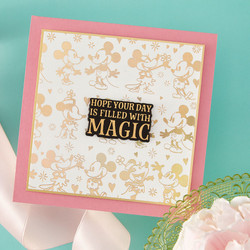 Spellbinders Press Plate Classic Mouse Wedding Happiest Place -levy