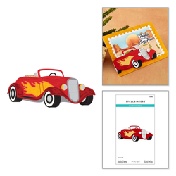 Spellbinders stanssi Classic Road Legends, Hot Rod Flames