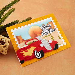 Spellbinders stanssi Classic Road Legends, Hot Rod Flames