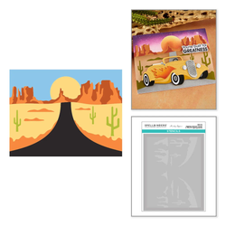 Spellbinders sapluuna Classic Road Legends, Highway Horizons-Desert