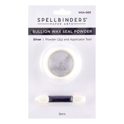 Spellbinders Wax Seal Powder -jauhe, sävy Silver Bullion