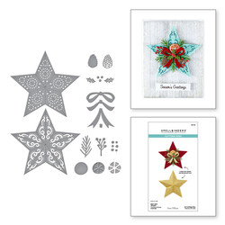 Spellbinders stanssi Country Christmas, Barn Star Wreath