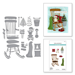 Spellbinders stanssi Country Christmas, Rocking Chair
