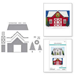 Spellbinders stanssi Country Christmas, Country Christmas Barn