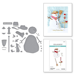 Spellbinders stanssi Country Christmas, Country Snowman