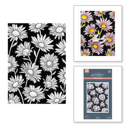 Spellbinders Press Plate Daisy Shower -levy