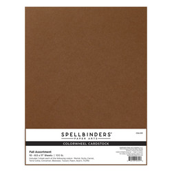 Spellbinders Colorwheel Cardstock -kartonkipakkaus, Fall, 10 kpl