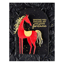 Spellbinders leima- ja stanssisetti Good Fortune Horse