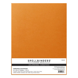 Spellbinders Colorwheel Cardstock -kartonkipakkaus, Halloween, 10 kpl