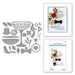 Spellbinders stanssi Happier Hour, A Special Toast