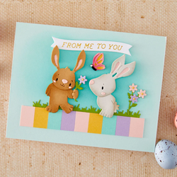 Spellbinders stanssi Bunny Buddies