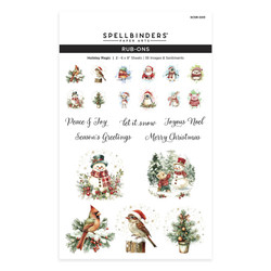 Spellbinders Simply Made Rub-Ons siirtokuvat Holiday Magic