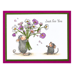Spellbinders House-Mouse leimasin Rare Bloom
