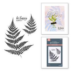 Spellbinders Press Plate Lush Ferns -levy