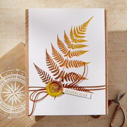 Spellbinders Press Plate Lush Ferns -levy