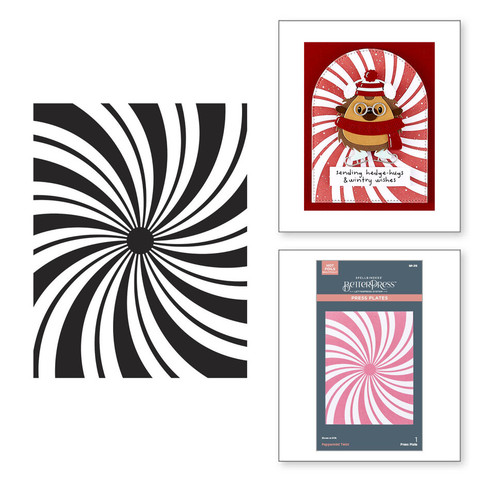 Spellbinders Press Plate Peppermint Twist -levy