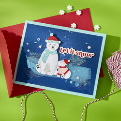 Spellbinders Simon Hurley stanssi North Pole Friends, Polar Bear Pals