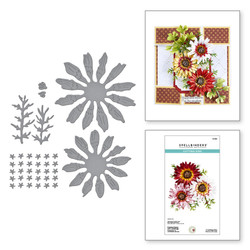 Spellbinders stanssi Painted Daisy and Ladybugs