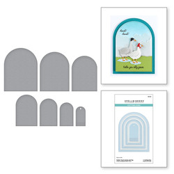 Spellbinders stanssi Perfect Touch Arches and Tag