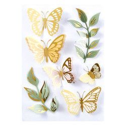 Spellbinders Golden Afternoon Butterfly Embellishments -koristeet