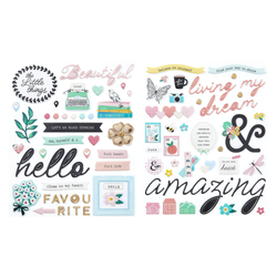 Spellbinders Rosie's Studio Puffy -tarrat Hello It's Me