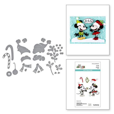 Spellbinders stanssi Say Cheese Classic Mouse, Christmas Embellishments