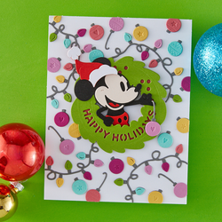 Spellbinders stanssi Say Cheese Classic Mouse, Holiday Wreath