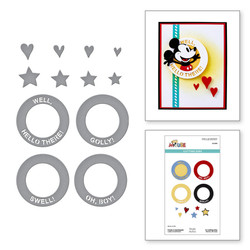 Spellbinders stanssi Say Cheese Classic Mouse, Frame & Sentiments