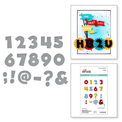 Spellbinders stanssi Say Cheese Classic Mouse, Numbers & Punctuation