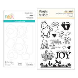 Spellbinders leima- ja stanssisetti Classic Pooh Baby, Bundle of Joy