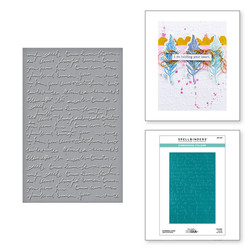 Spellbinders ja Dina Wakley Media kohokuviointikansio Scribbled Letter