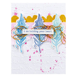 Spellbinders ja Dina Wakley Media kohokuviointikansio Scribbled Letter