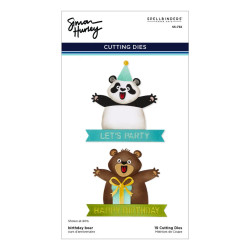 Spellbinders Simon Hurley stanssi Birthday Bear