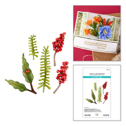 Spellbinders stanssi Serenity Garden, Poetic Foliage